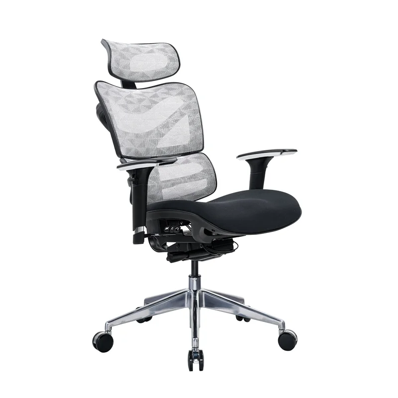 RFG Ergonomic chair TECH@GAMES, black seat, black-white backrest