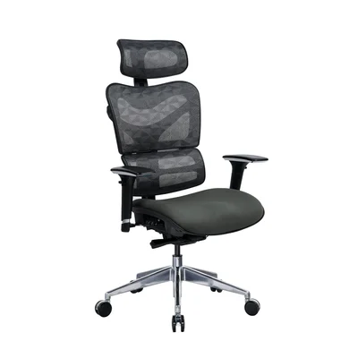 Ергономичен стол RFG TECH@GAMES, Multi-function механизъм, до 250 kg, сив