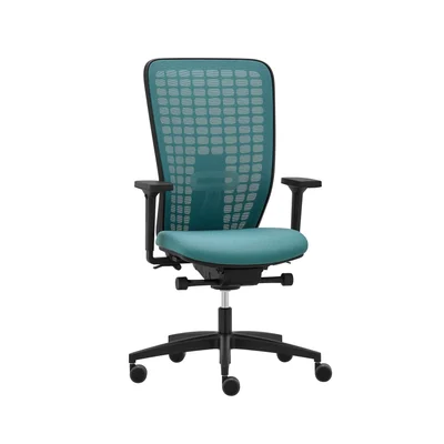 Rim Ergonomic Chair Space SP1522, turquoise, assembled sample