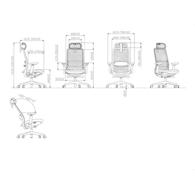 RFG Ergonomic Chair Style HB, coral