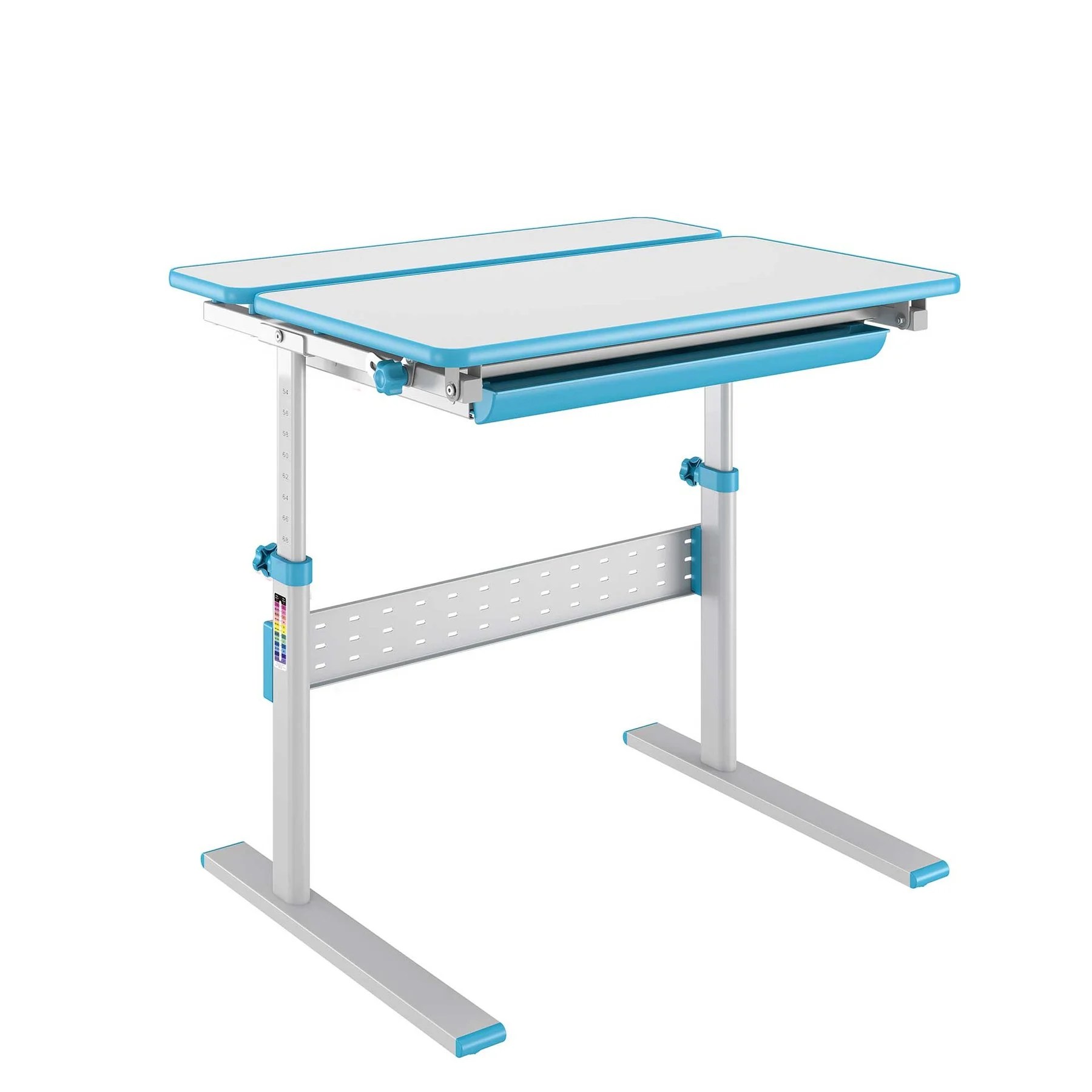 RFG Height-adjustable Desk Ergo Kids, children, 800 x 660 x 540–760 mm, blue