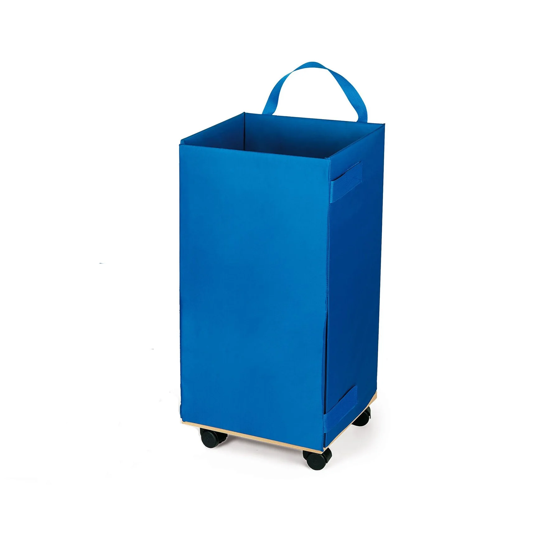 Nowa Szkola Container, with wheels, 380 x 380 x 800 mm, blue