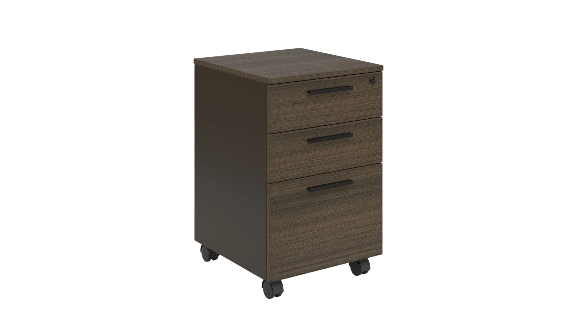 Desk container RFG Chicago for desk, 400 x 420 x 620 mm, chipboard, Reign oak & dark grey