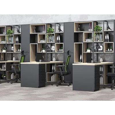 Стелаж RFG Boxi M, метален, 72 х 37 х 212 cm, черен