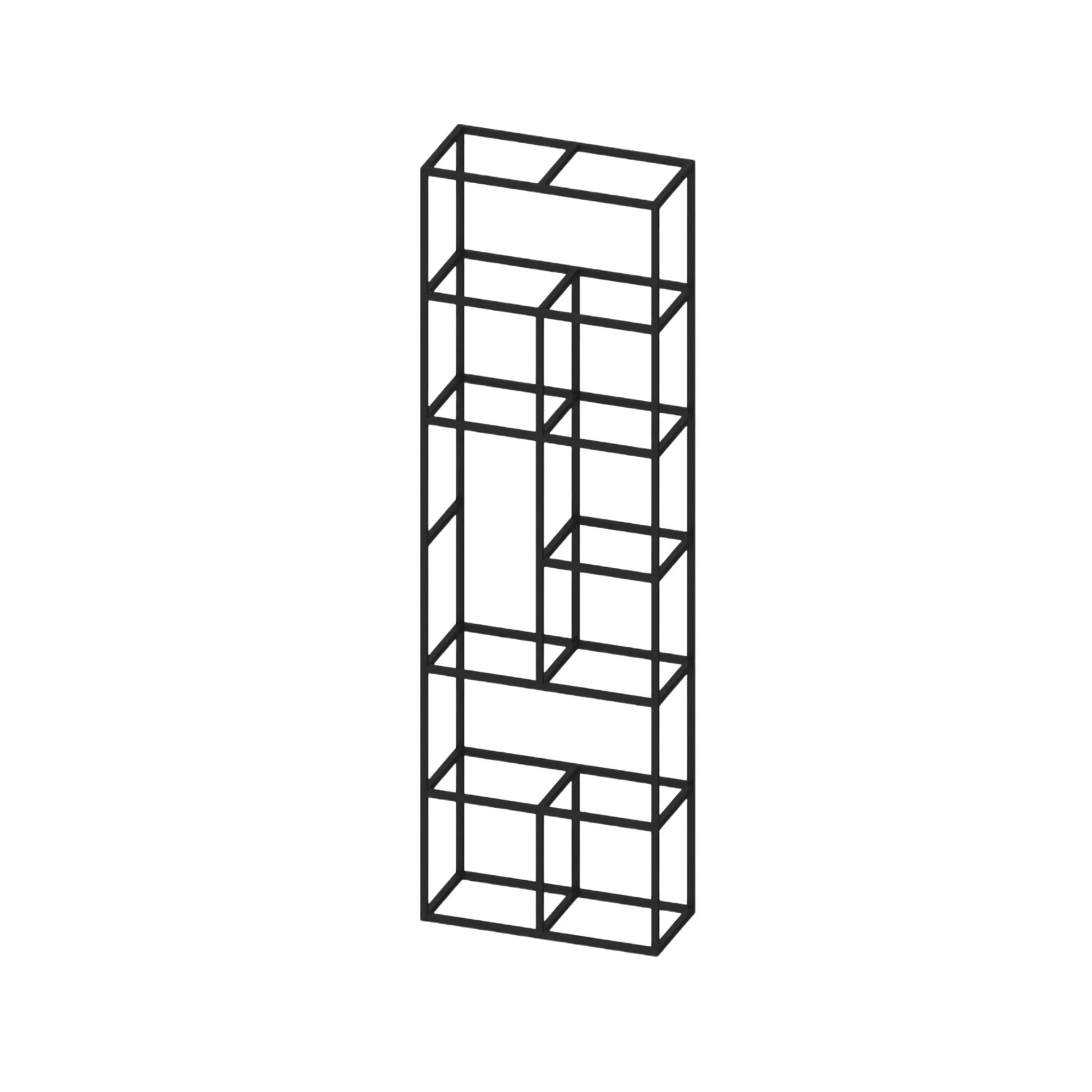 RFG Shelving Boxi M, metal, 720 x 370 x 2120 mm, black