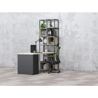 RFG Shelving Boxi M, metal, 720 x 370 x 2120 mm, black