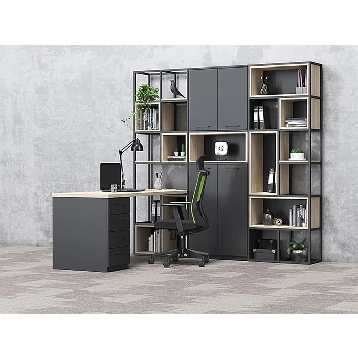 RFG Shelving Boxi M, metal, 720 x 370 x 2120 mm, black