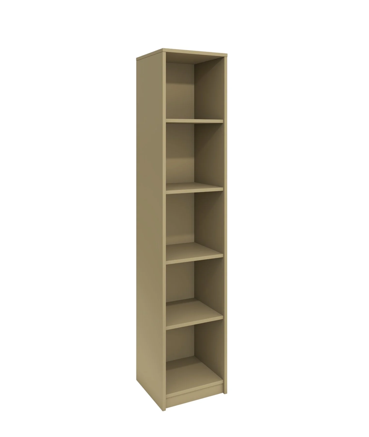 Bookcase RFG RS3 Lisabon, 420 х 400 х 2000 mm, chipboard 18 mm, grey