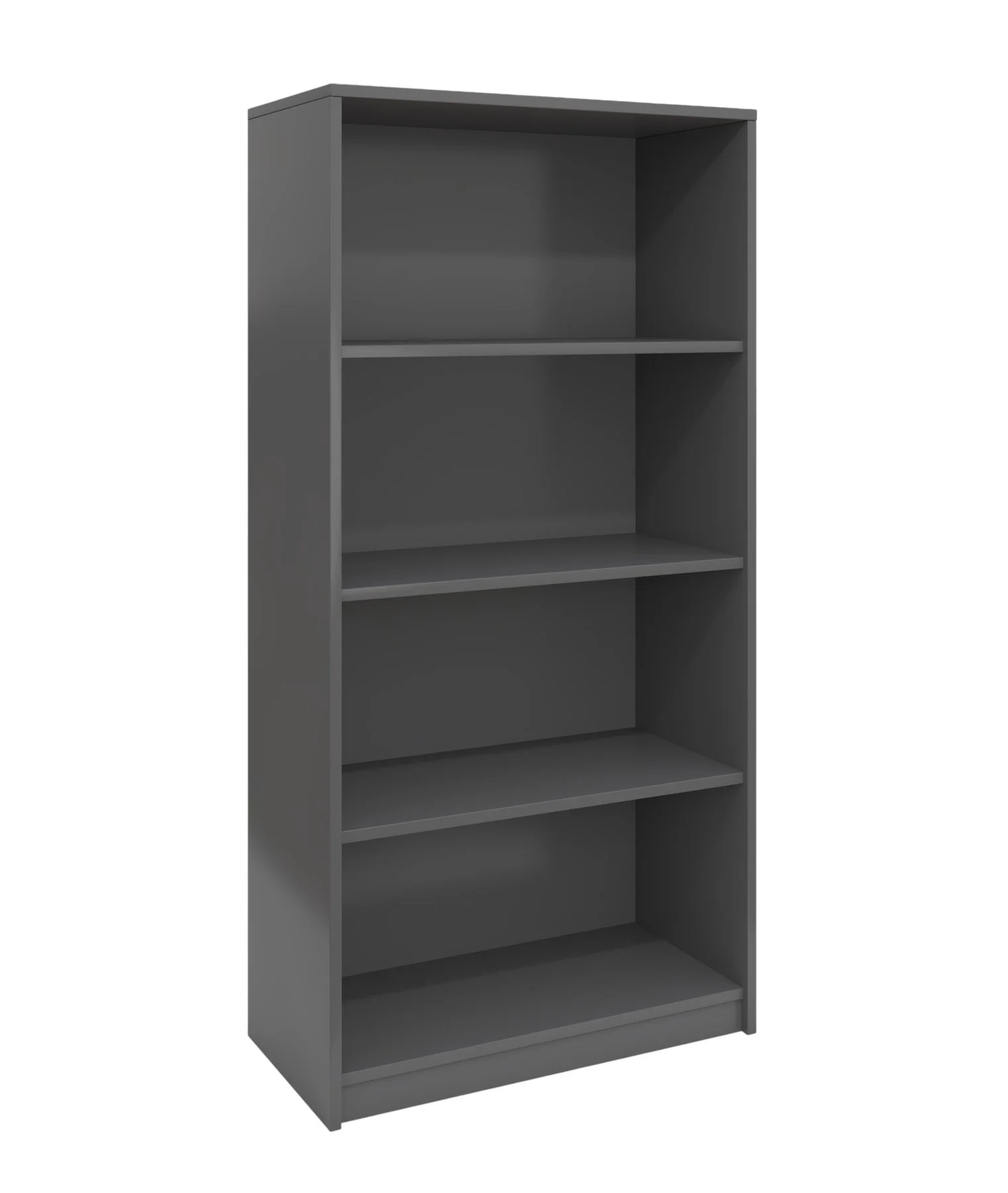 Bookcase RFG RS5 Milano, 800 х 400 х 1620 mm, chipboard 18 mm, pearl graphite