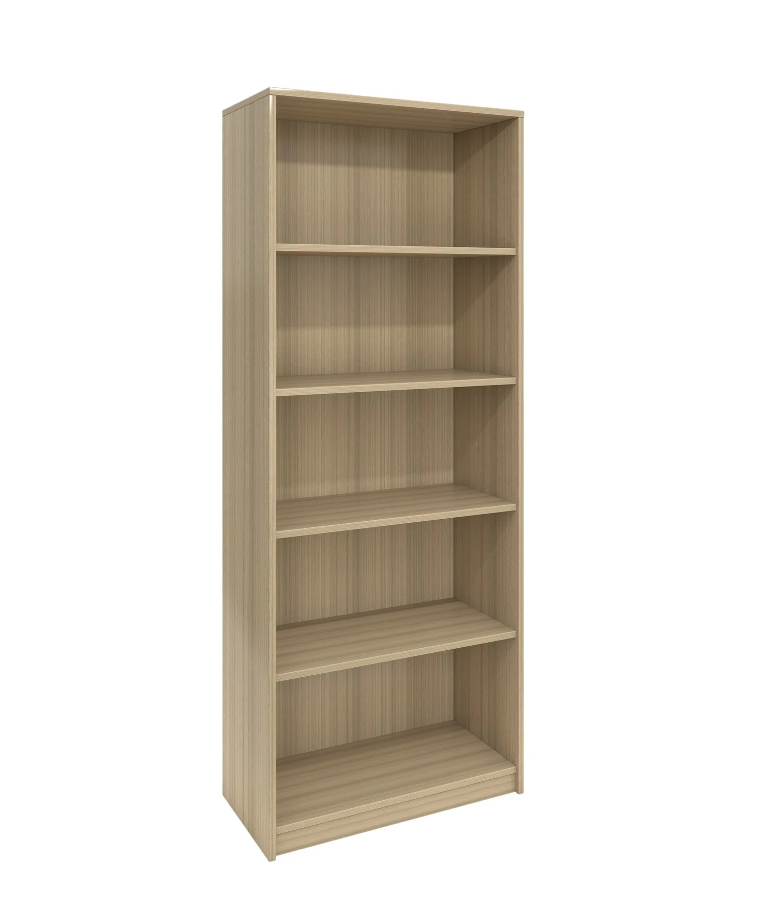 Bookcase RFG RS6 Milano, 800 х 400 х 2000 mm, chipboard 18 mm, light oak