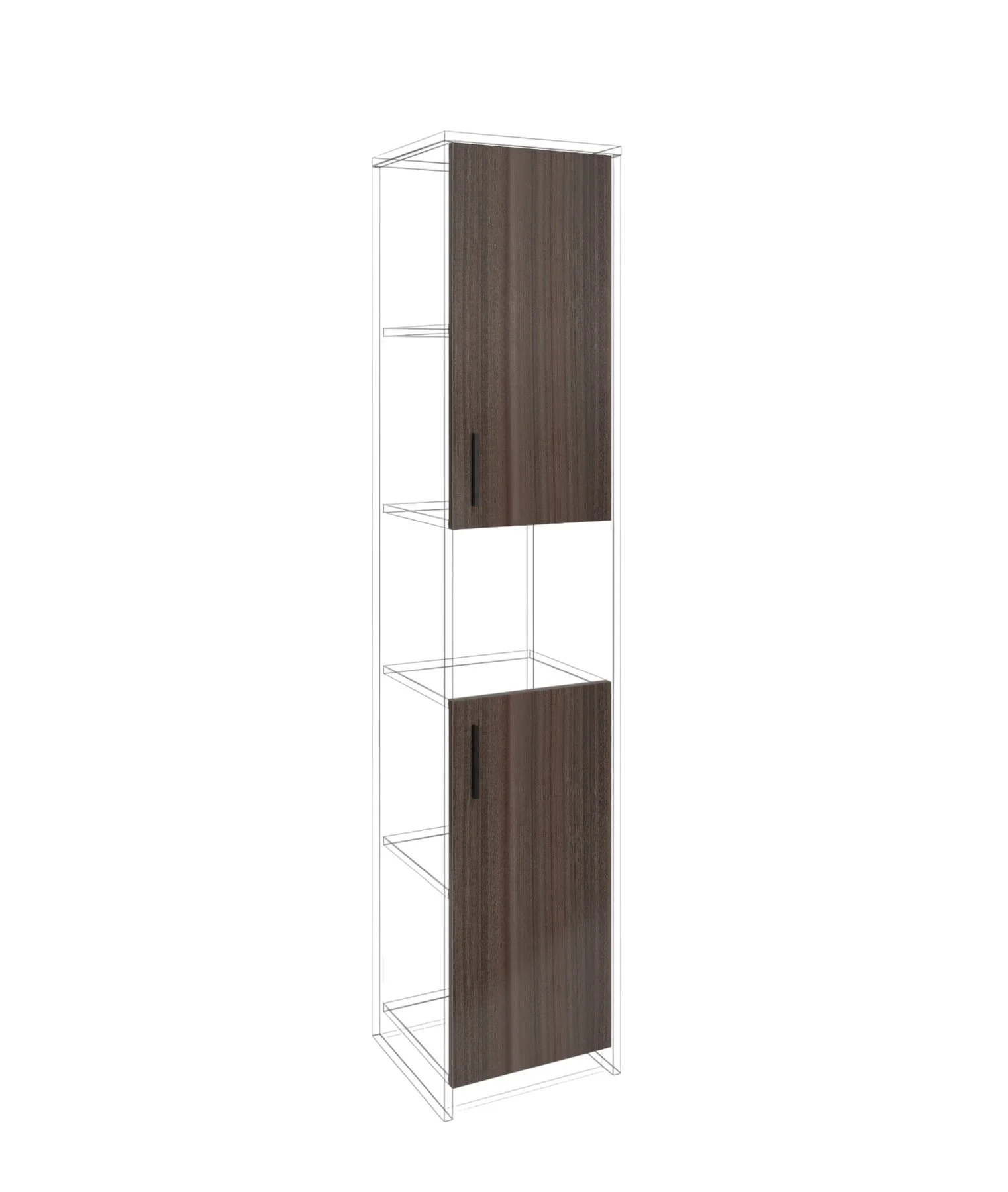 Врата RFG RV3 Elmaz S3, 380 х 18 х 760 mm, ПДЧ 18 mm, 2 броя в комплект, австралийски дъб