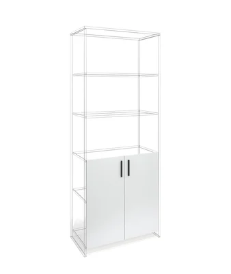 Врата RFG RV3 Monaco S3, 380 х 18 х 760 mm, ПДЧ 18 mm, 2 броя в комплект, бял