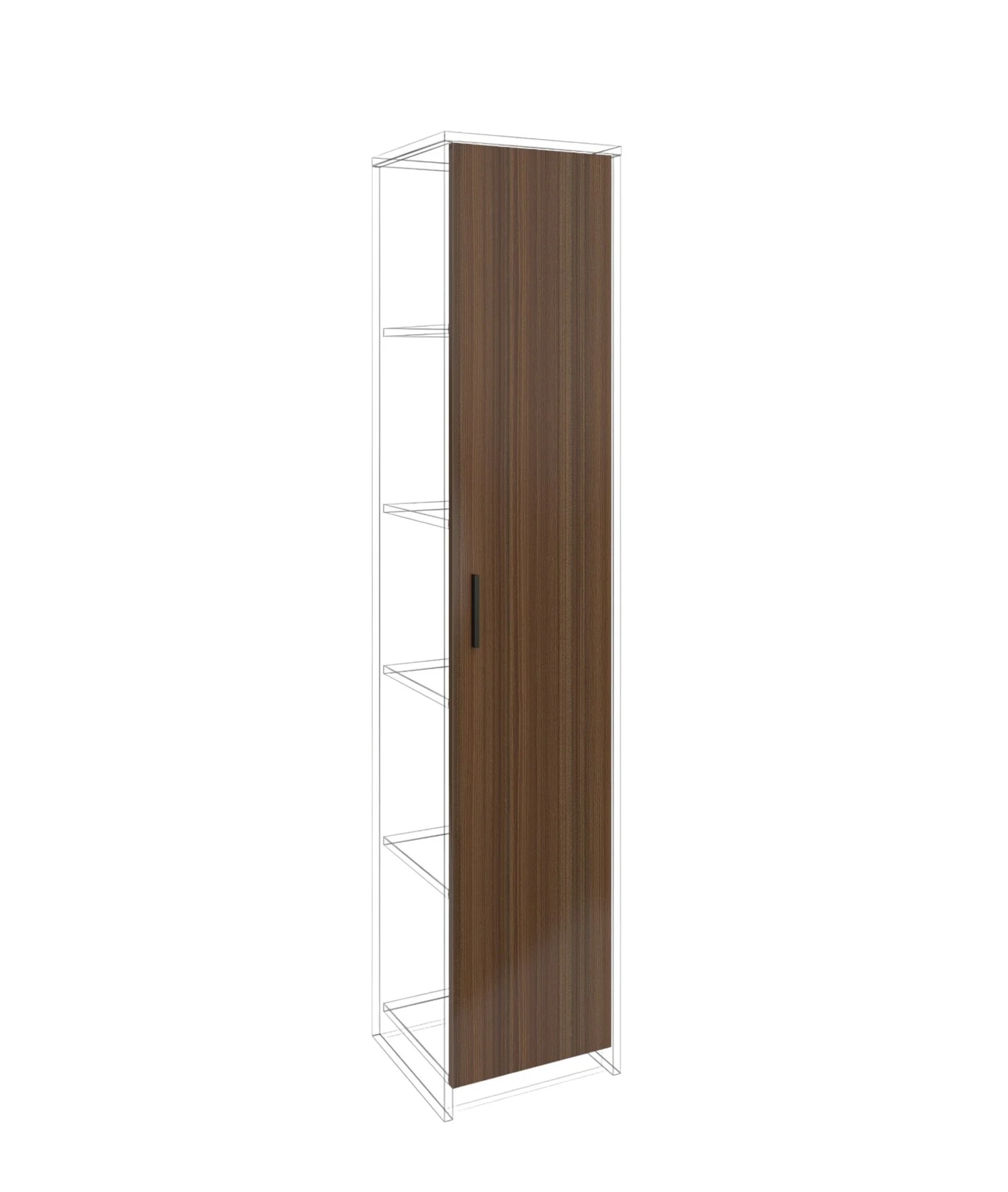 Door RFG RV1 Elmaz, 380 х 18 х 1920 mm, chipboard 18 mm, Australian oak