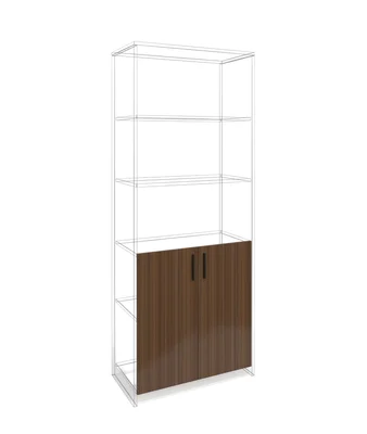 Door RFG RV3 Elmaz S4, 380 х 18 х 760 mm, chipboard 18 mm, set of 2, Australian oak