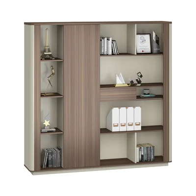 RFG Cabinet Lisabon, 2000 x 400 x 1980 mm, na oak and grey