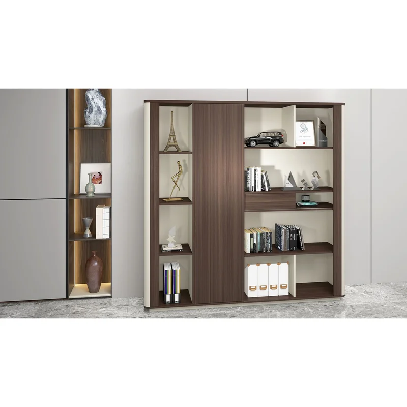 RFG Cabinet Lisabon, 2000 x 400 x 1980 mm, na oak and grey