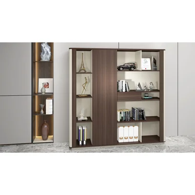 RFG Cabinet Lisabon, 2000 x 400 x 1980 mm, na oak and grey