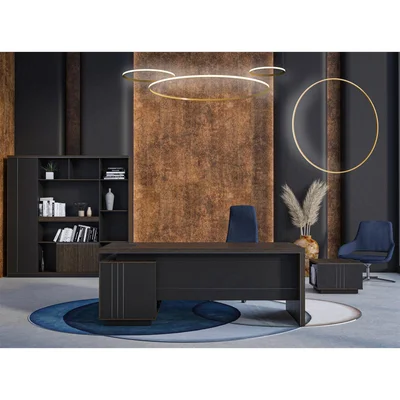 RFG Cabinet Chicago, 2000 x 400 x 2000 mm, Rain oak and dark grey