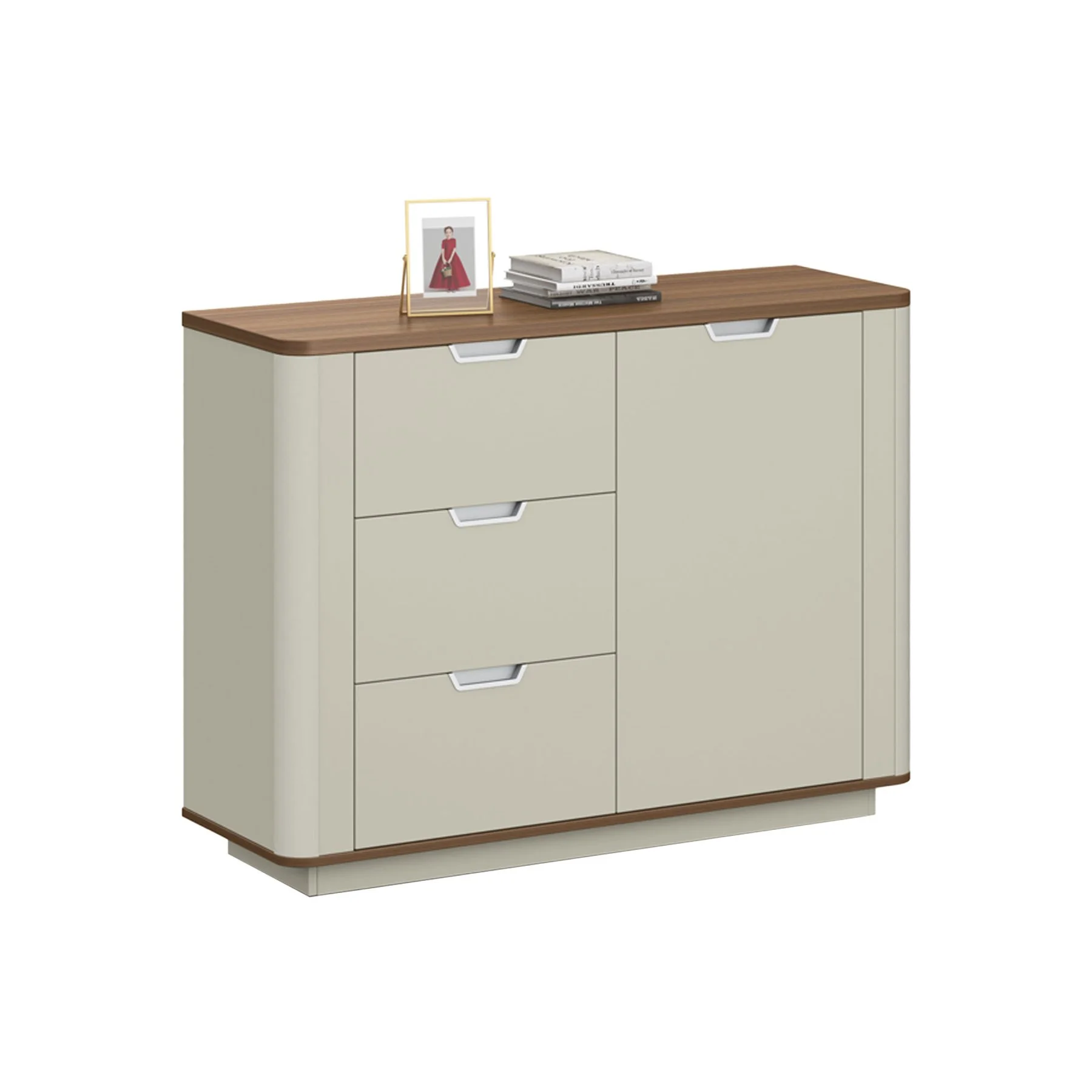 Cabinet RFG Elmaz, 1 200 x 400 x 900 mm, Australian oak and grey