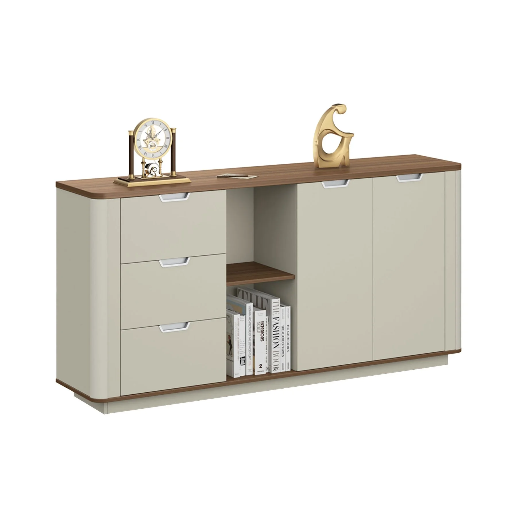 Cabinet RFG Elmaz, 1800 x 400 x 900 mm, Australian oak and grey