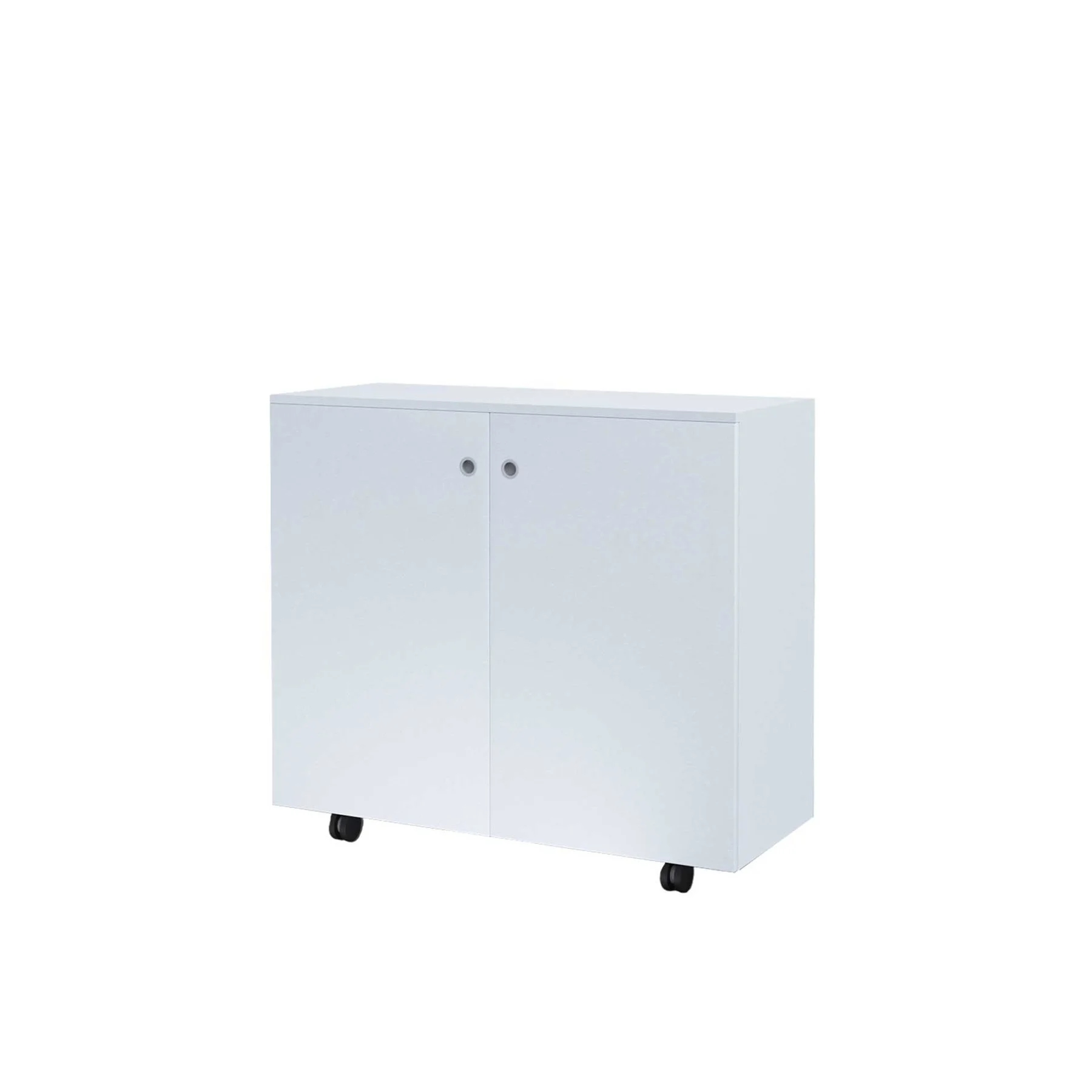 RFG Cabinet, with 2 shelves, on wheels, 1040 x 400 x 900 mm, white