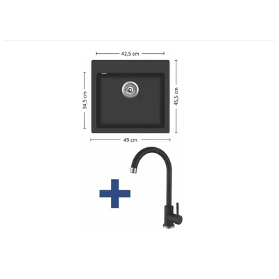 RFG Cabinet Labo, with sink and faucet, 900 x 600 x 900 mm