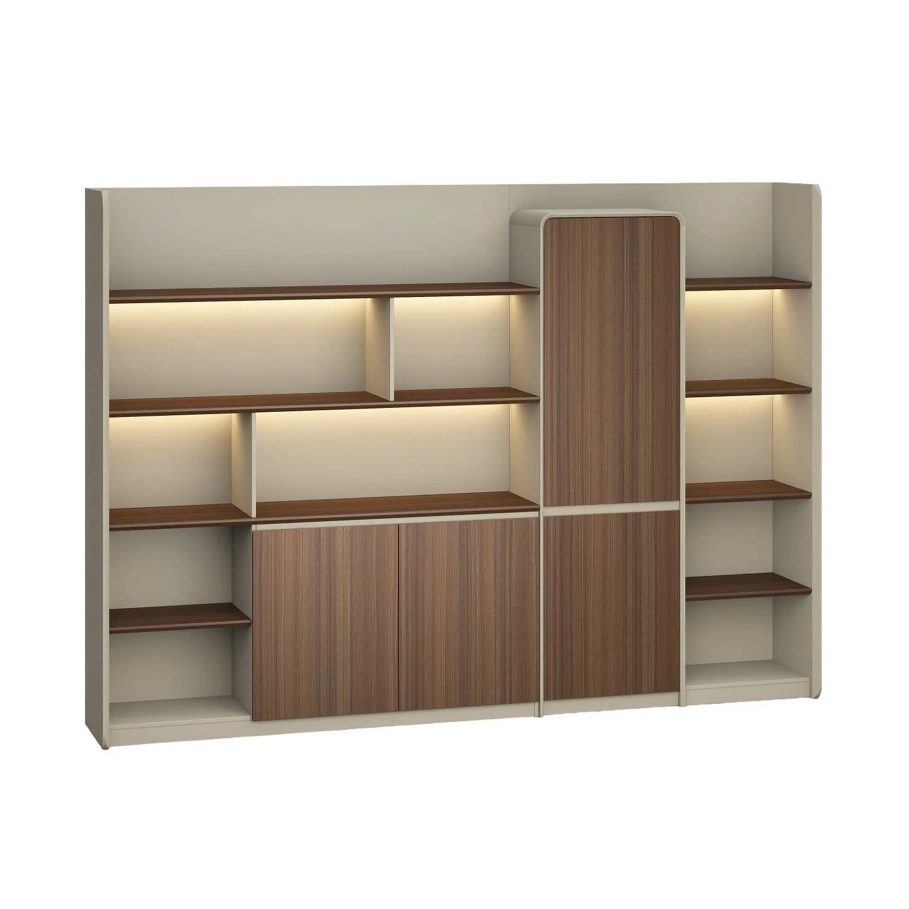 RFG Cabinet Savona, 2800 x 435 x 2000 mm, Australian oak and grey