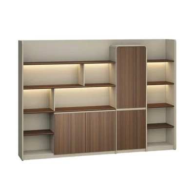 RFG Cabinet Savona, 2800 x 435 x 2000 mm, Australian oak and grey
