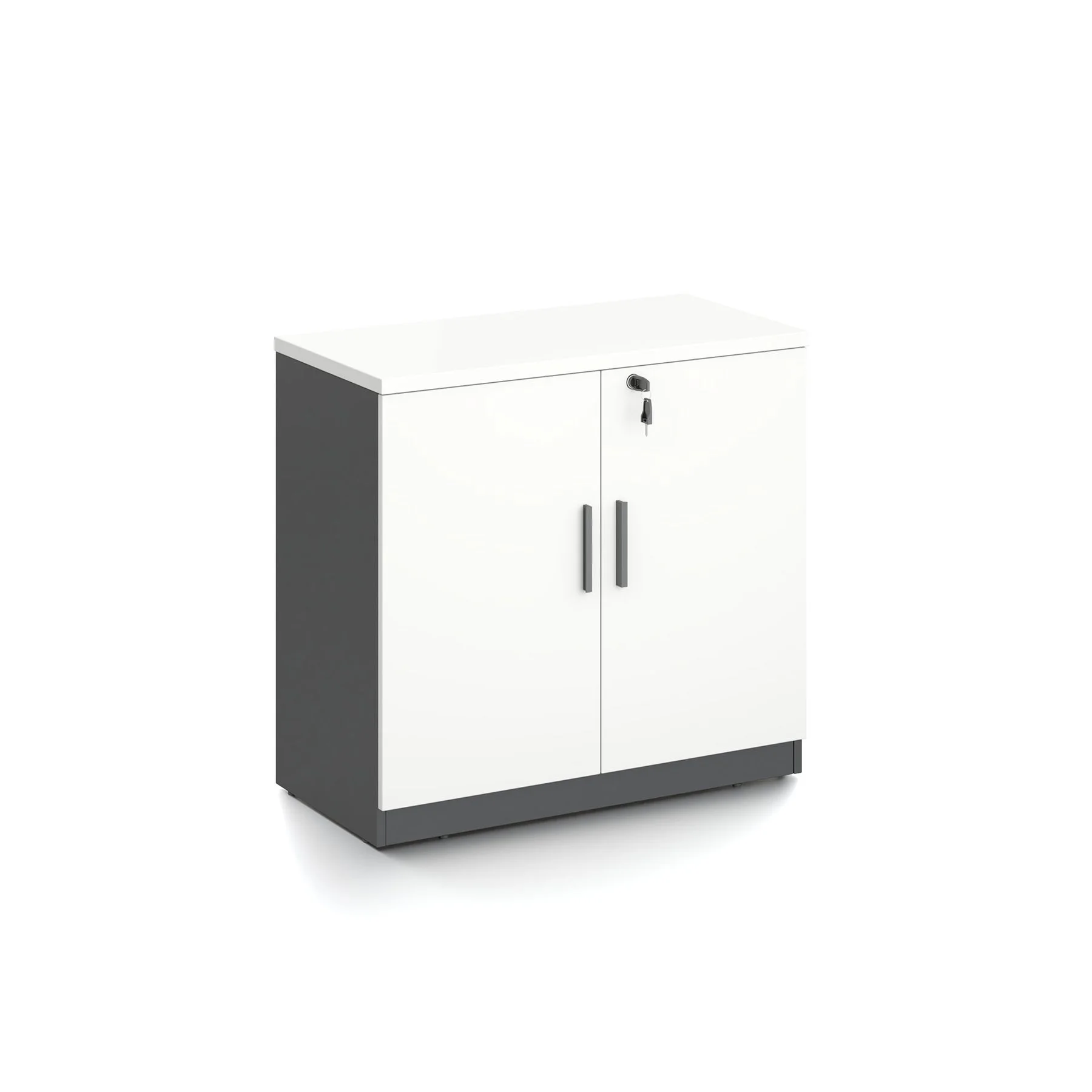 Cabinet RFG Monaco, 800 x 400 x 740 mm chipboard, white and black