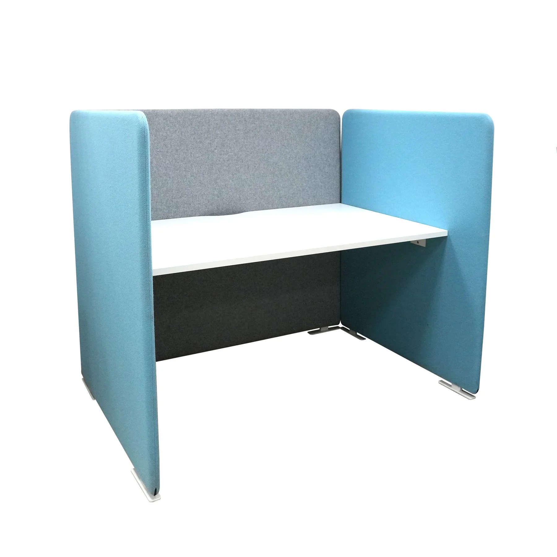 Workstation My Space, with soundproofing panels, 1476 x 850 х 1342 mm, assembled sample