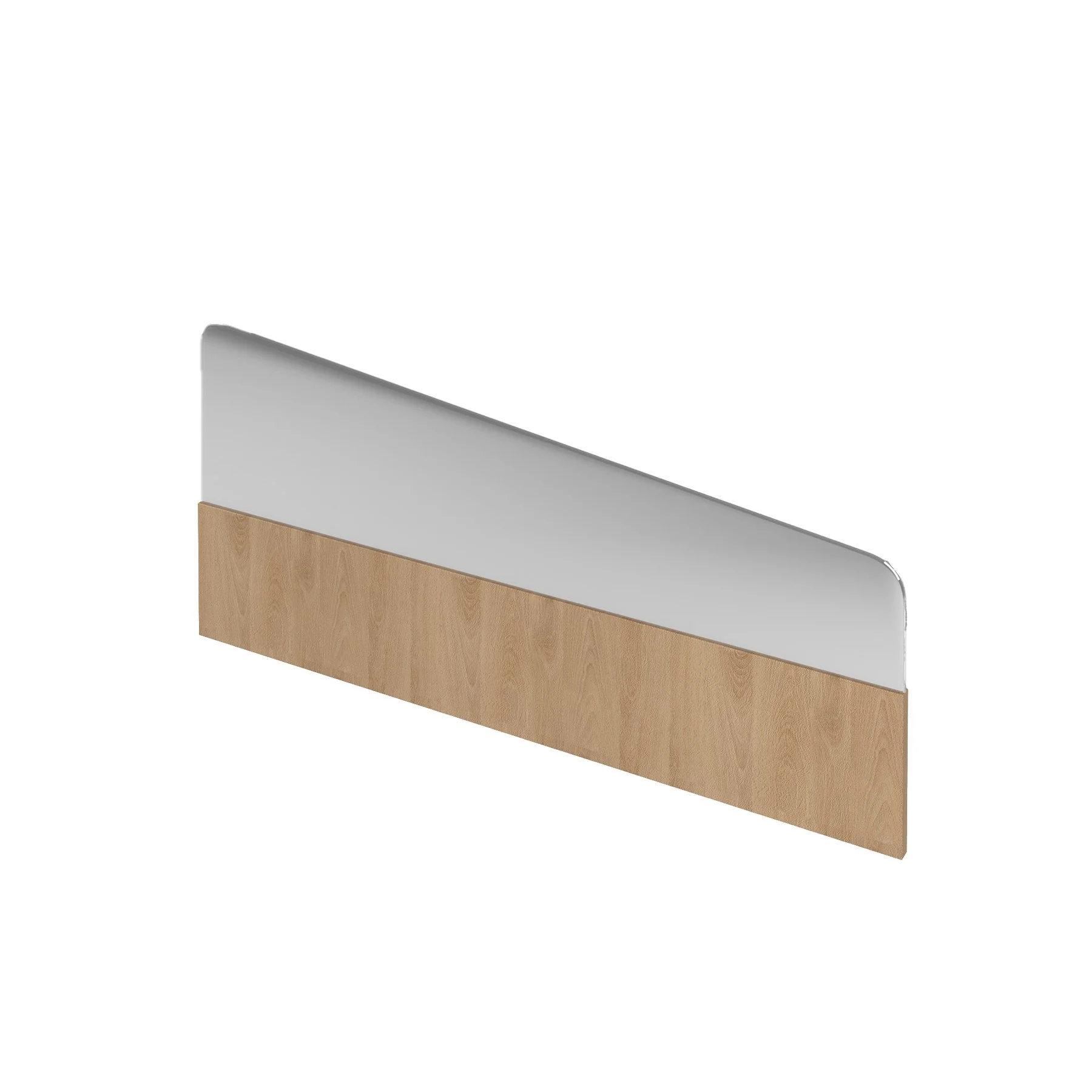 Desk Divider PST1, glass, 140 x 54 cm