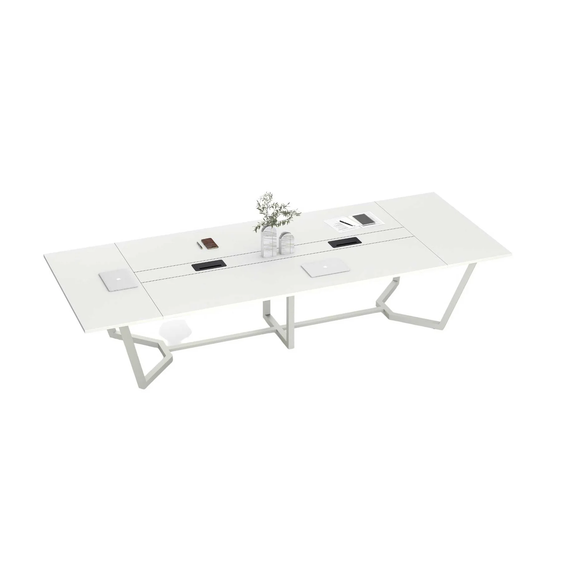 RFG Conference table Roy White, 3600 x 1400 x 750 mm, white