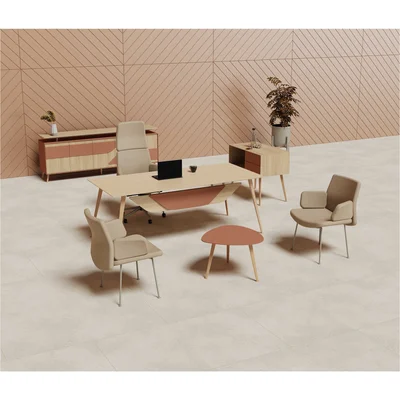 RFG Low Table Torino, 650 x 650 x 450 mm, Light Oak Melamine and Brick