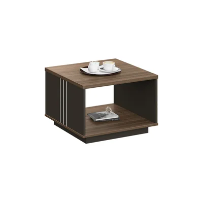 RFG Low table Chicago, 600 x 600 x 420 mm, Rhine oak and dark gray