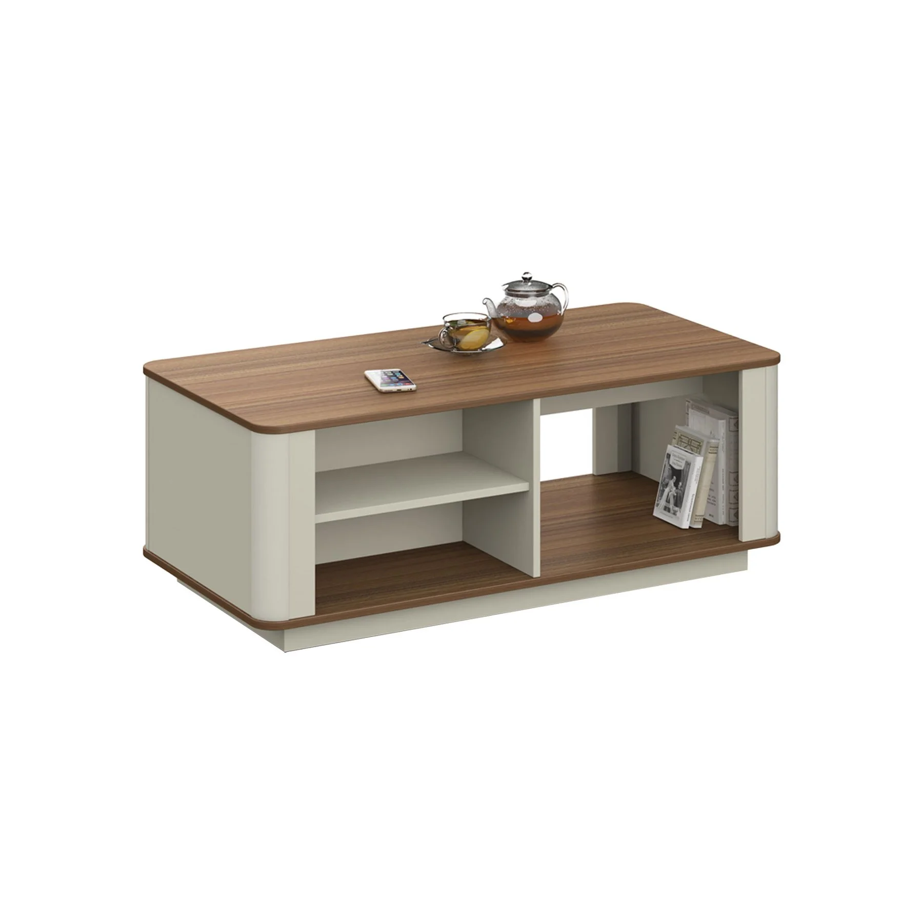 Low Table RFG Elmaz, 1200 x 600 x 450 mm, Australian oak and grey
