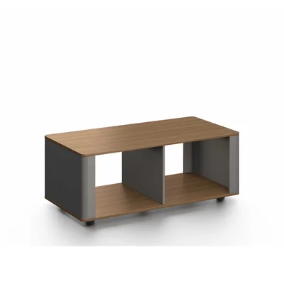 Low table RFG Parma, 1200 x 600 x 450 mm, walnut and pearl graphite