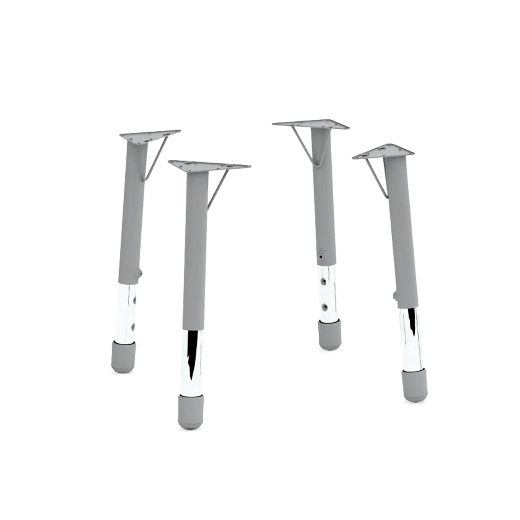 Nowa Szkola Legs, metal, height adjustable, 46 x 53 x 59 cm, 4 pcs