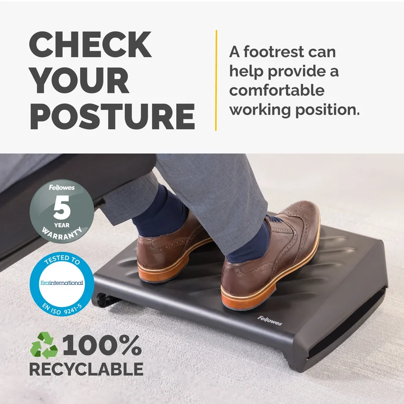 Fellowes Footrest Breyta, black