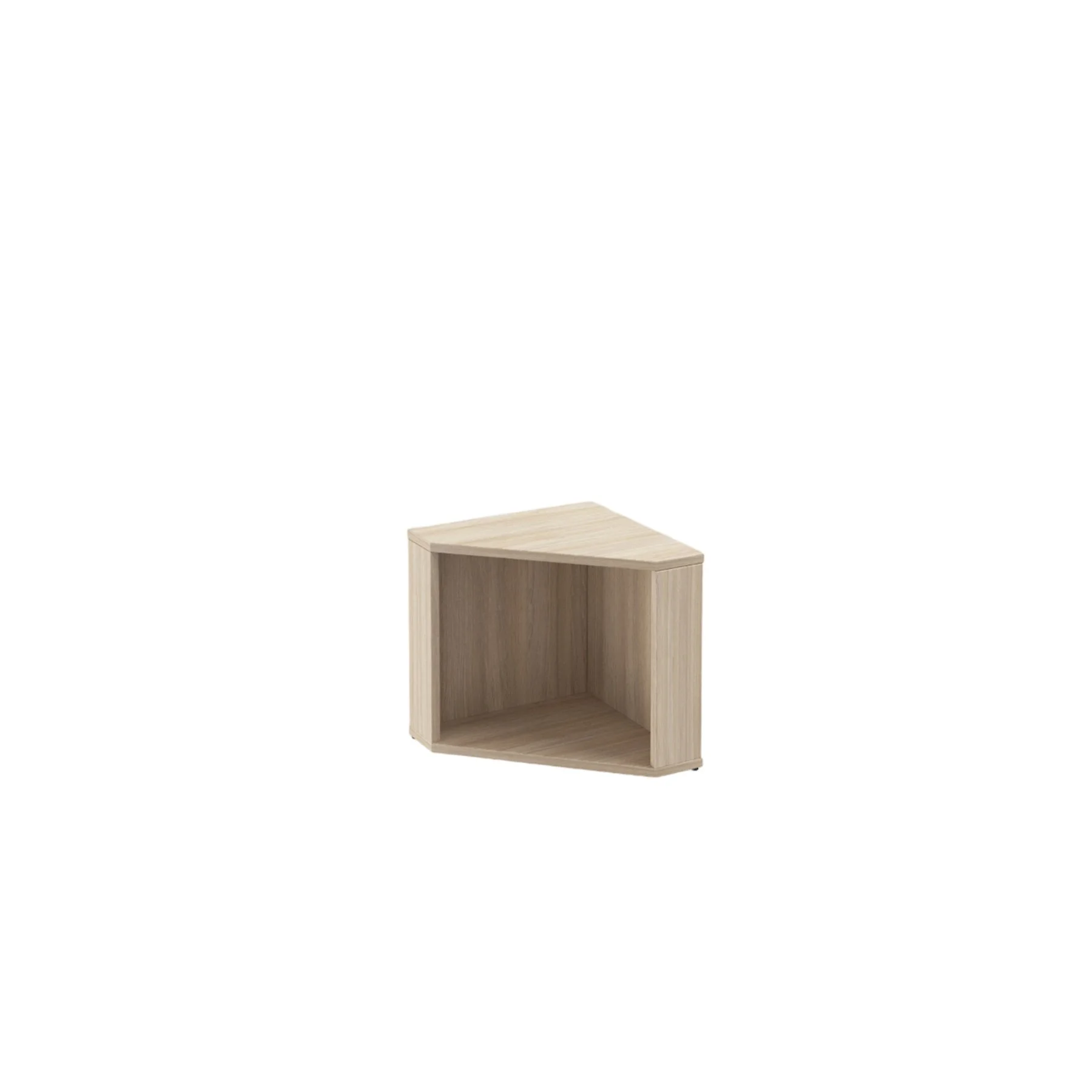 RFG Podium module PDM 1, corner, 400 x 400 x 400 mm, light oak