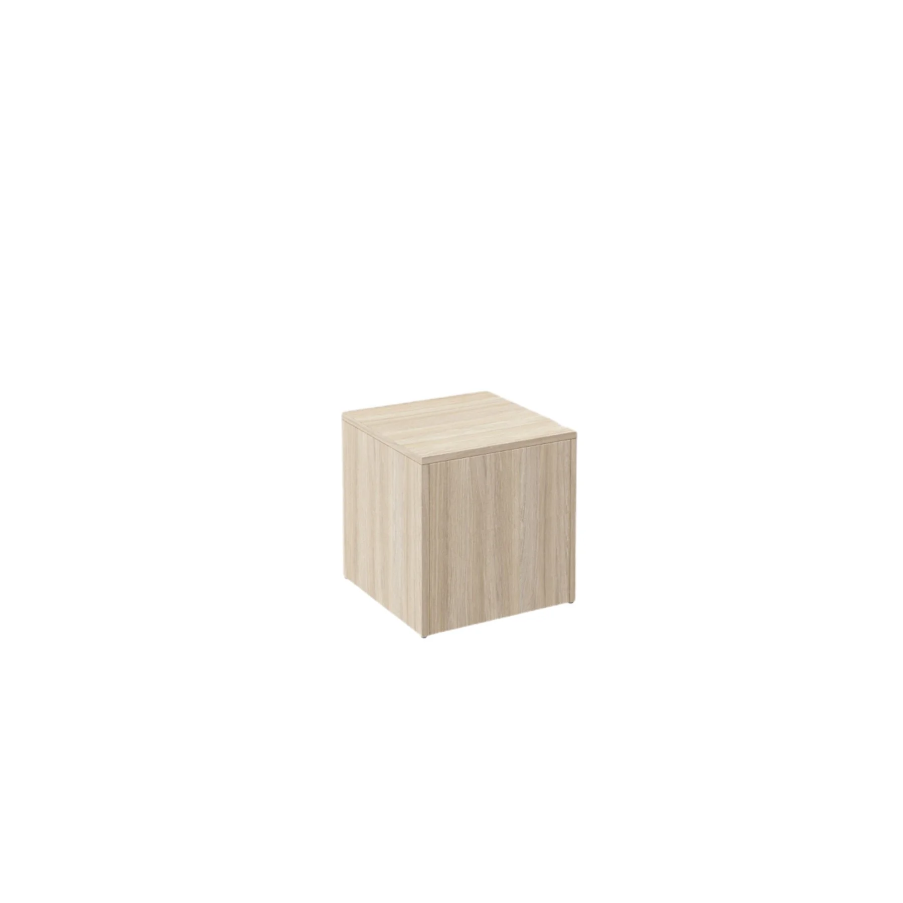 RFG Podium module PDM 3, closed square, 400 x 400 x 400 mm, light oak