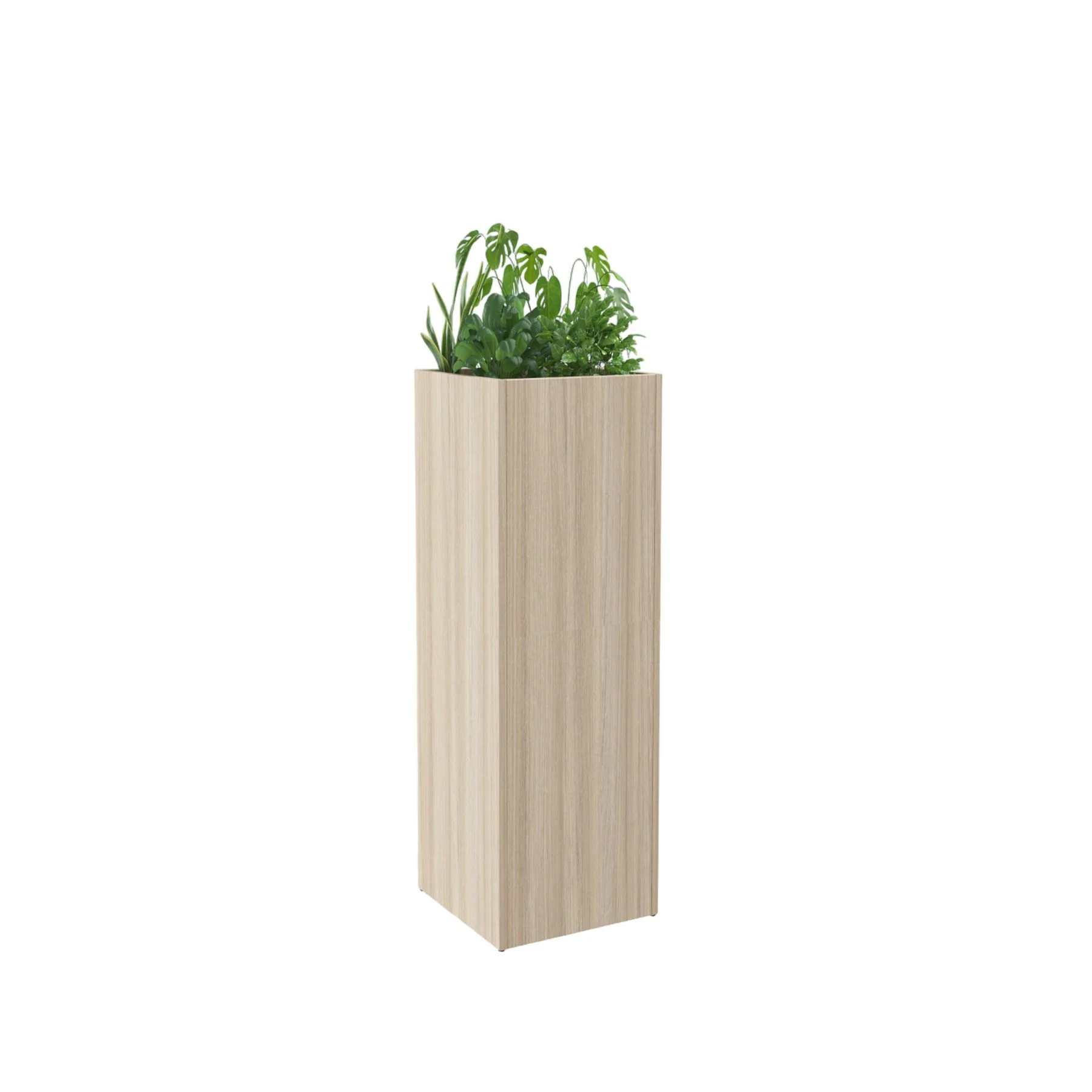RFG Podium Module PDM 10, planter, 400 x 400 x 1200 mm, light oak