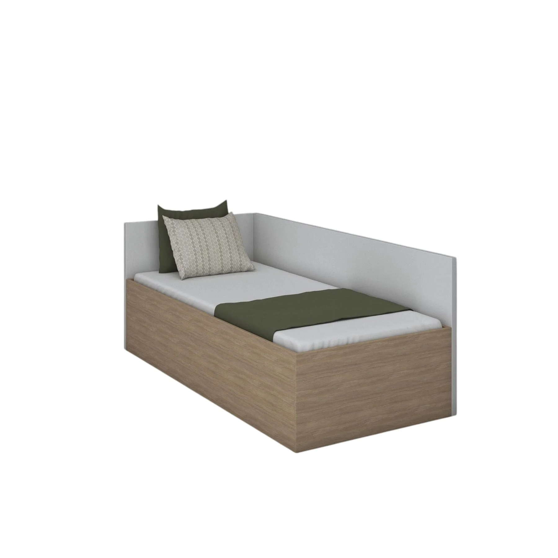 RFG Side panel for single bed, 2072 x 36 x 800 mm, white