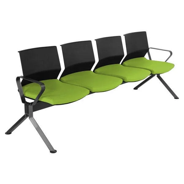 RFG Visitor bench Lisa Arm Black, 4 seats, green