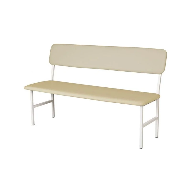 Bench with Backrest, eco leather, 1500 x 450 x 840 mm