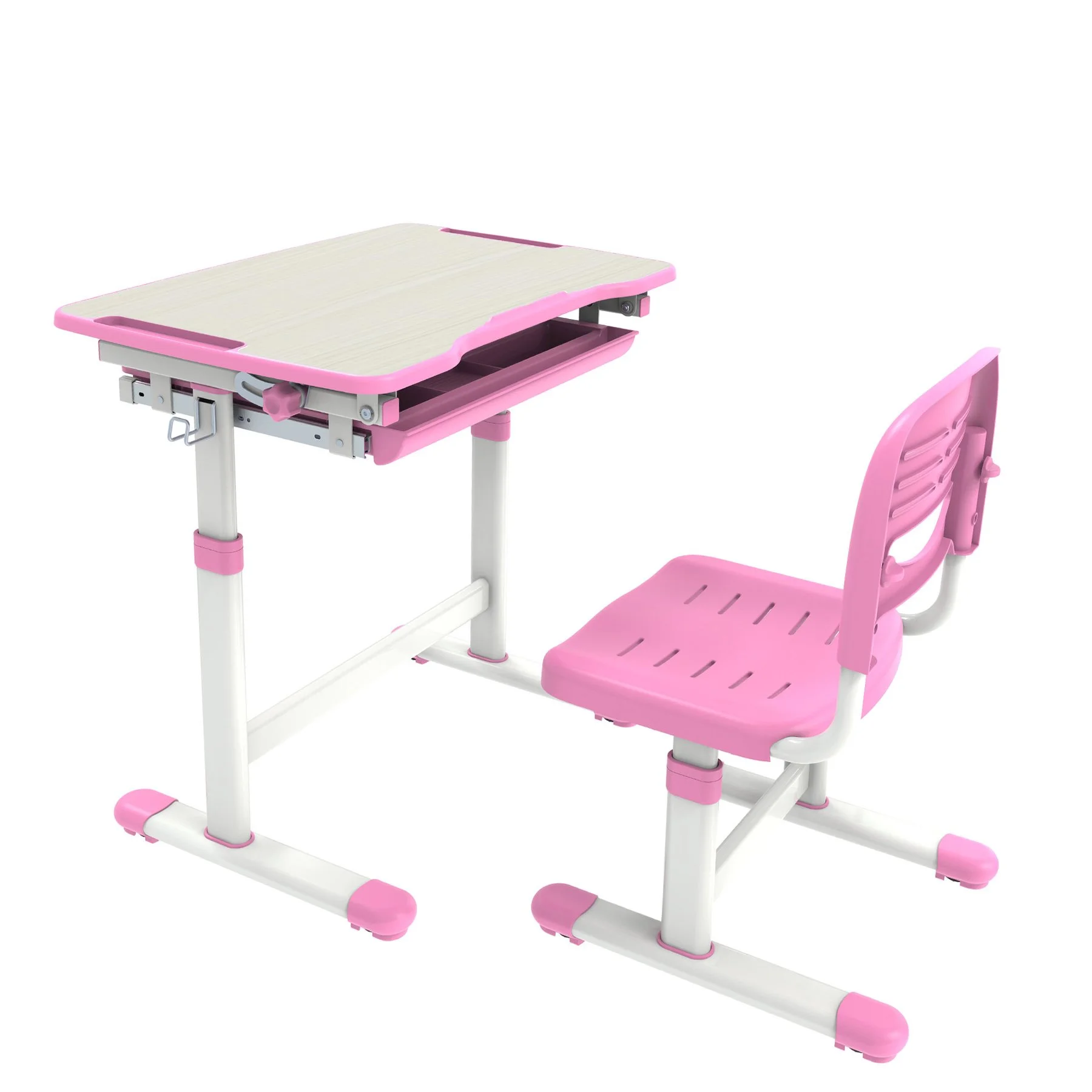 RFG Ergonomic School Desk and Chair Ergo Tech B201N, pink