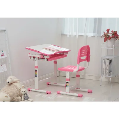 RFG Ergonomic School Desk and Chair Ergo Tech B201N, pink