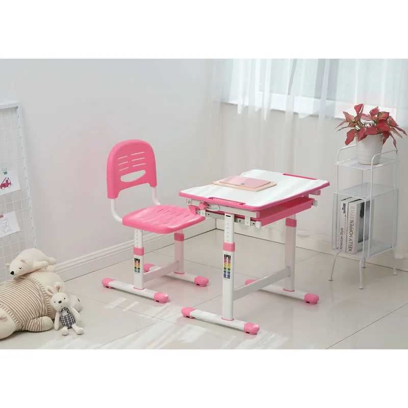 RFG Ergonomic School Desk and Chair Ergo Tech B201N, pink