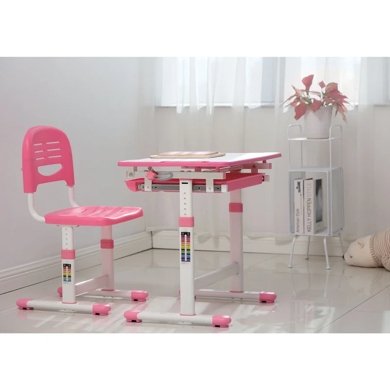 RFG Ergonomic School Desk and Chair Ergo Tech B201N, pink