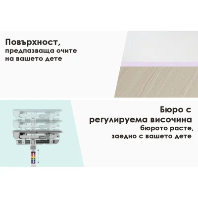 RFG Ергономичен ученически чин и стол Ergo Tech B201N, син цвят, сглобена мостра