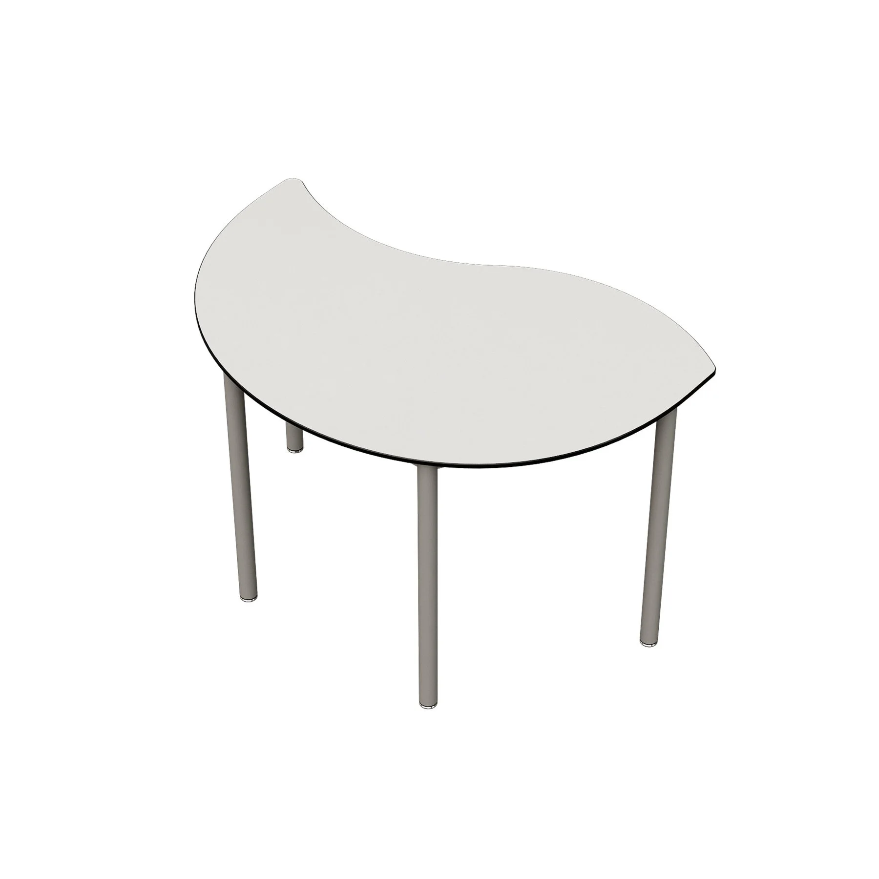 Ученическа маса RFG Flexus, S, 120 x 80 x 76 cm, бял HPL